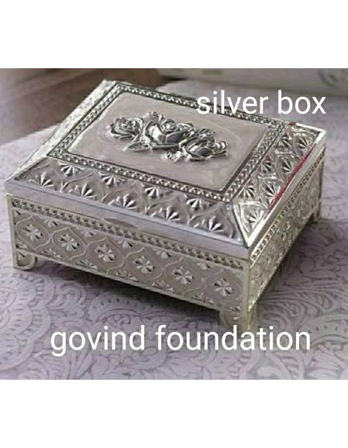 Silver box Rectangular 3×2 inches pure silver box for gift or jewellery box