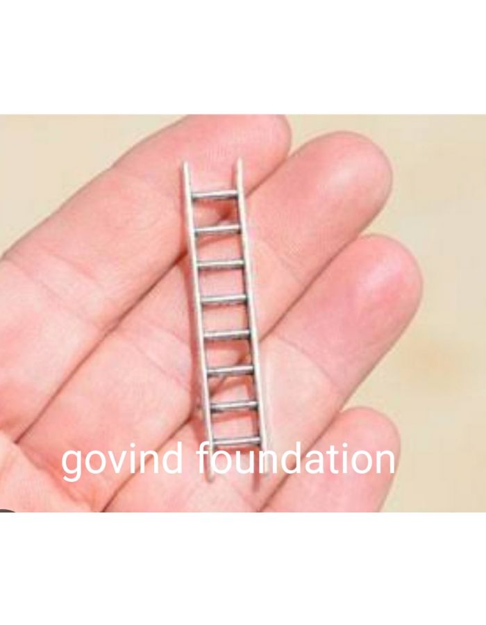 Ladder silver 2.5 inches pure silver ladder chandi ki seedi
