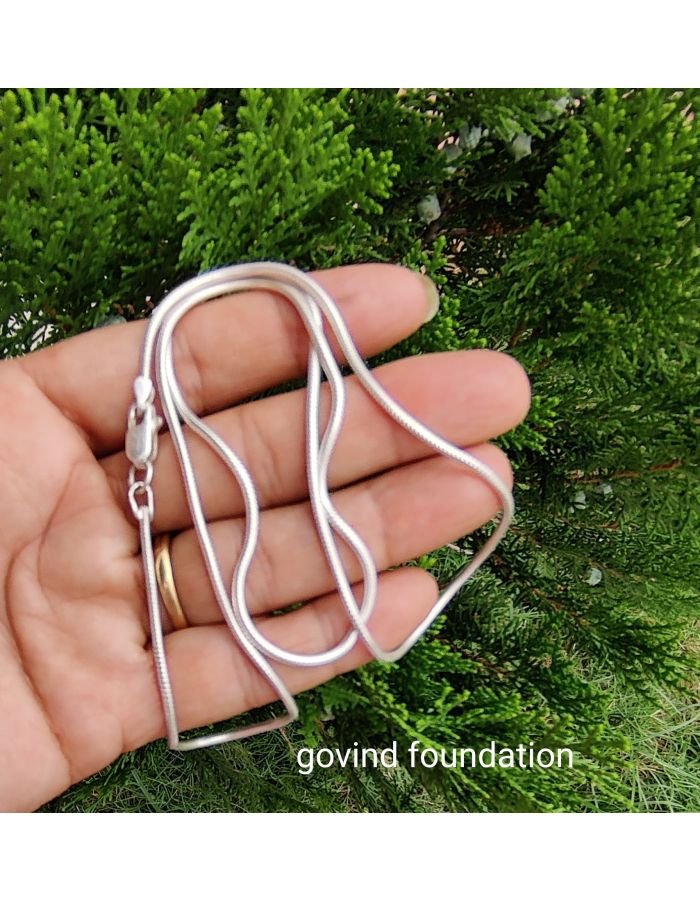 Sterling silver chain Snake design Smooth chain
