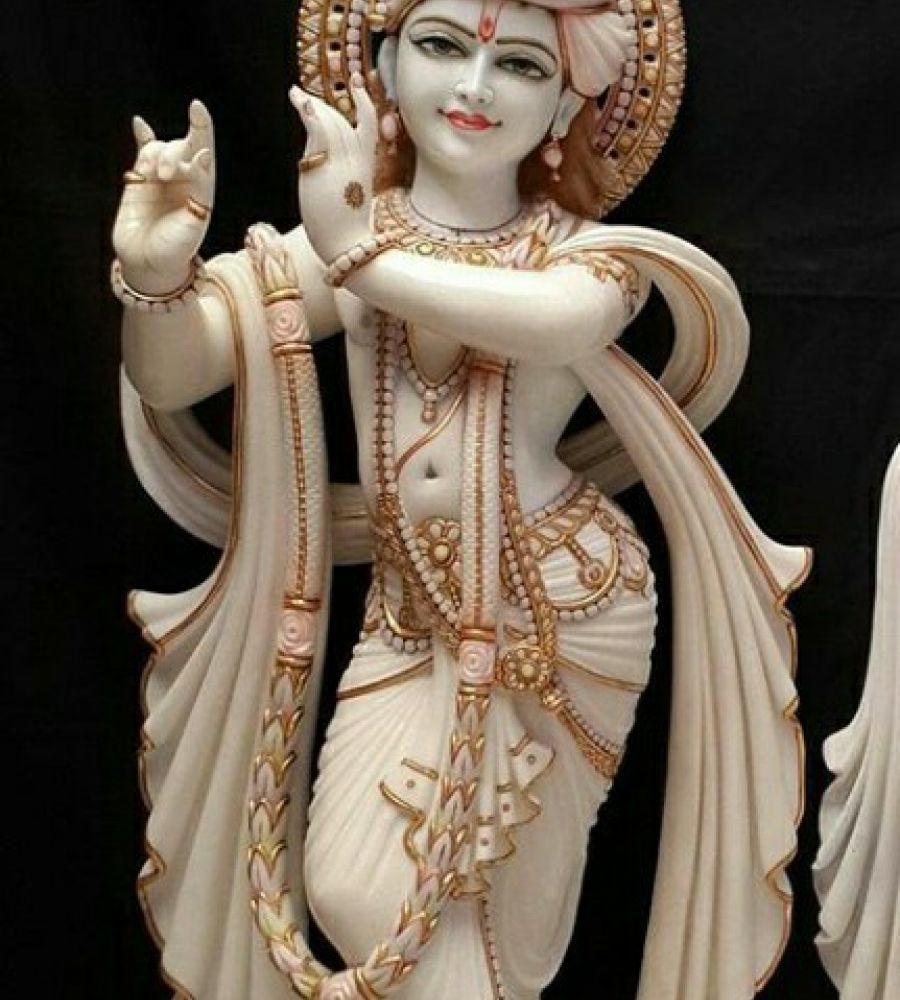 Marble krishna idol marble stone krishna statue