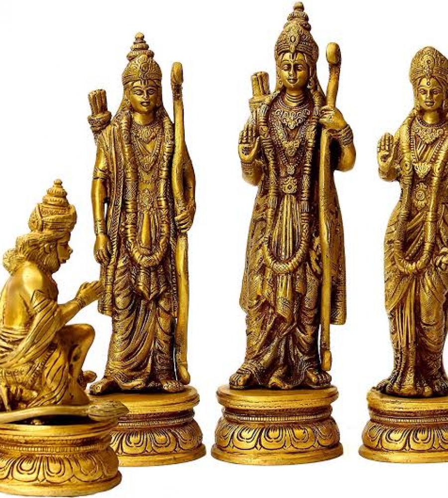 Ram darbar idols 12 inches in brass peetal ka ram darbar Ramdarbar