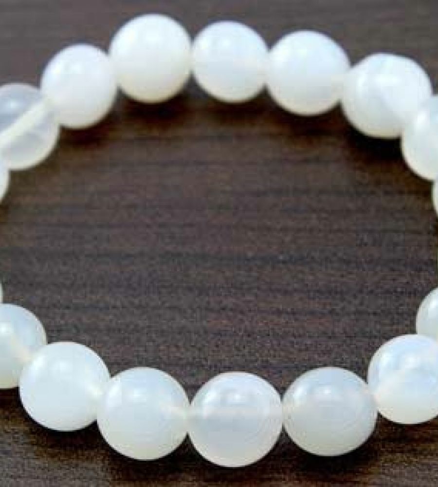 Discover more than 77 white agate bracelet super hot