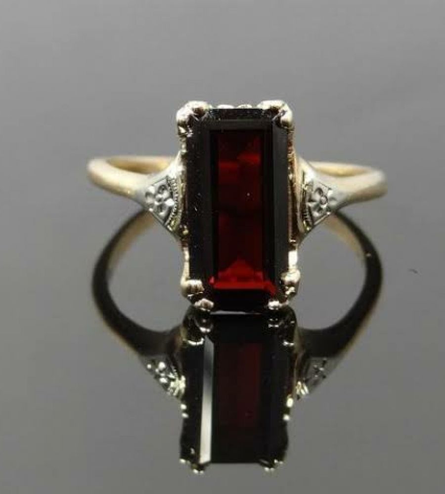 Buy Natural Red Garnet Ring / Freedom Eagle Men's Jewelry / Red Garnet /  Natural Stone Ring / Silver Rings / Gift for Husband / Boyfriend Gift  Online in India - Etsy