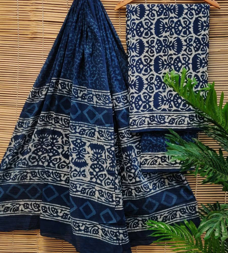 Aarti | cotton suit fabric with gota patti – silkenthread