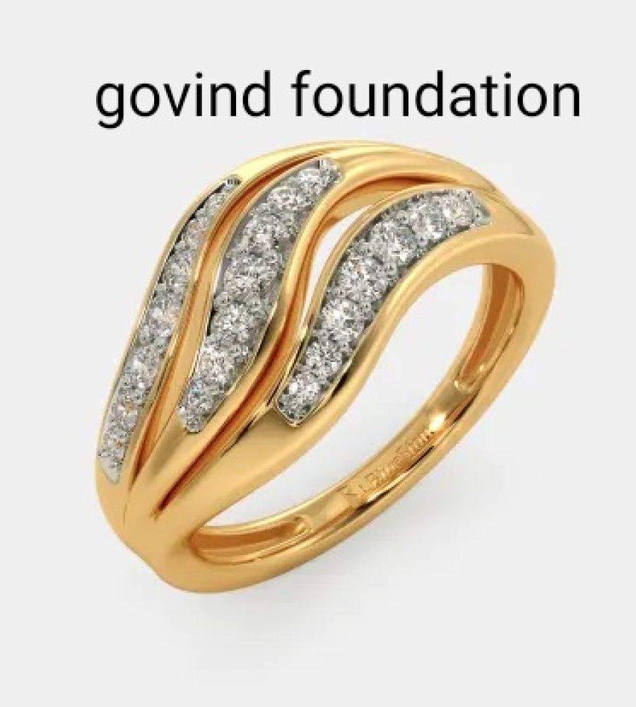 Diamond gold ring code 1