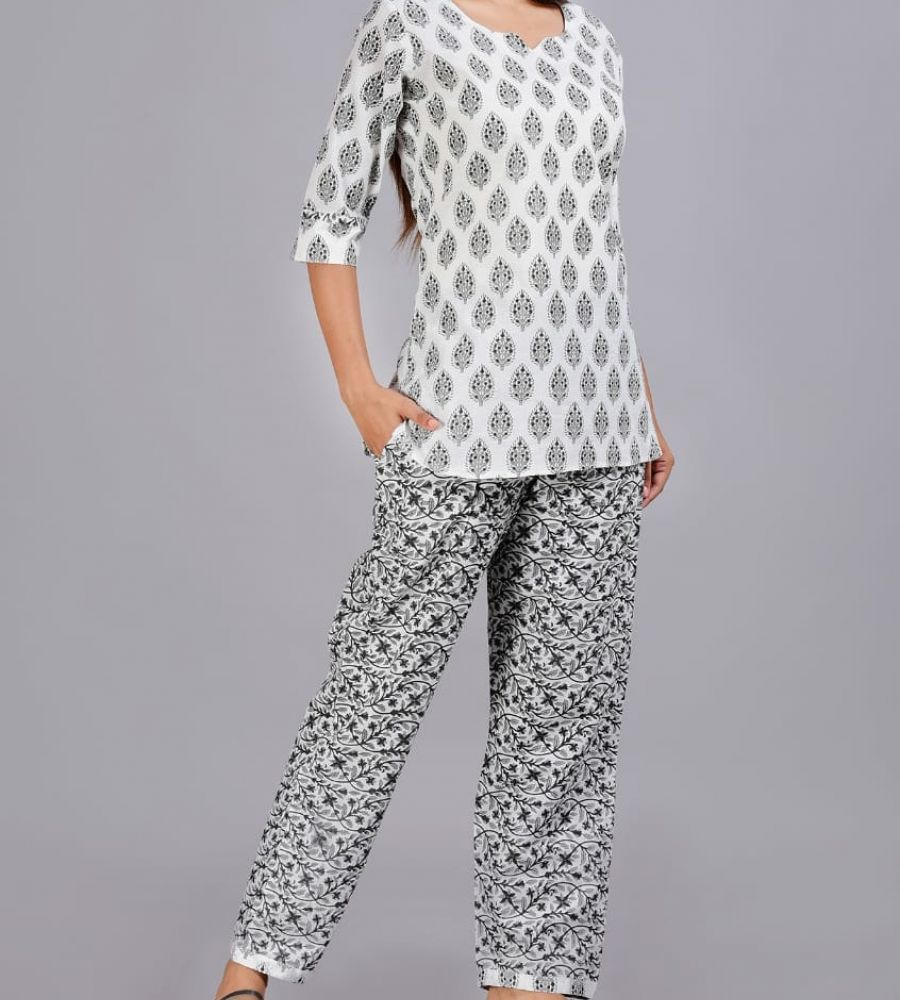 Buy online Women Printed Night Suit Set from sleepwear for Women by Iridaa  Jaipur for ₹909 at 62% off | 2024 Limeroad.com