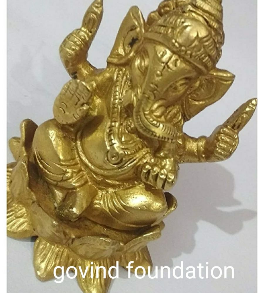 Brass Ganesh idol ganesh statue 3 inches ganpati murti
