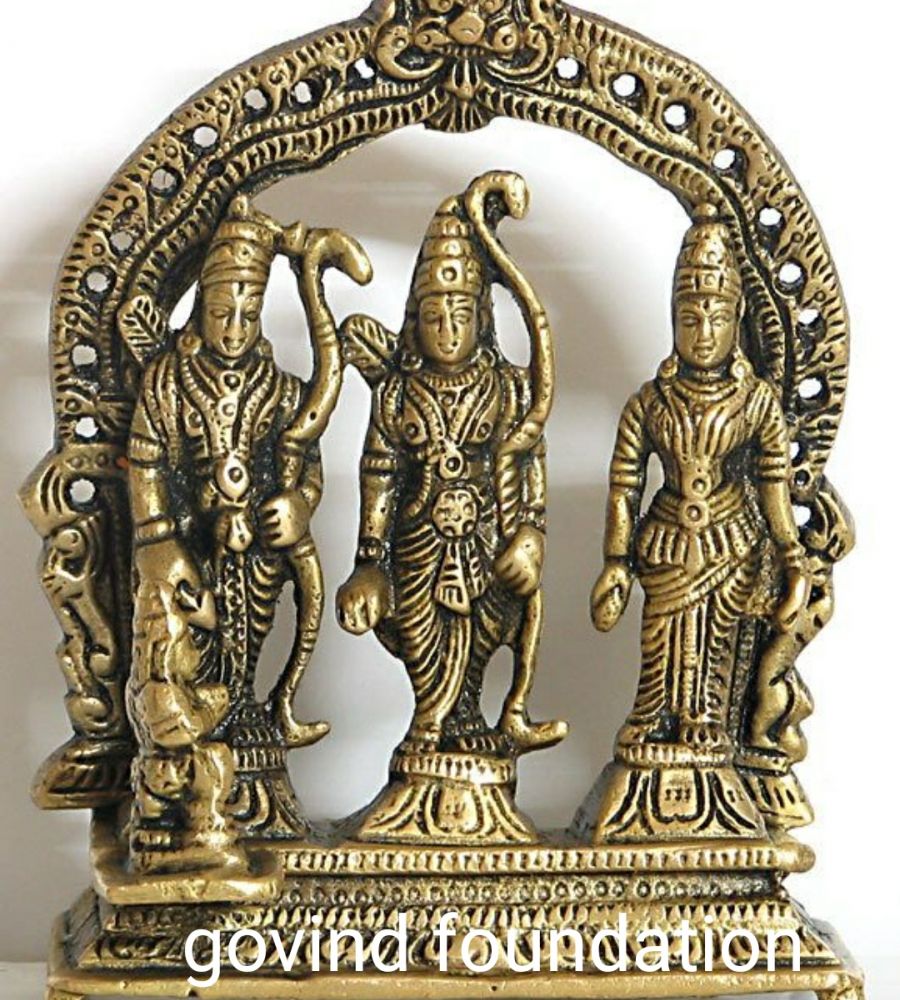 Ramdarbar statue panchdhatu 6 inches pure panchdhatu Ram Darbar statue