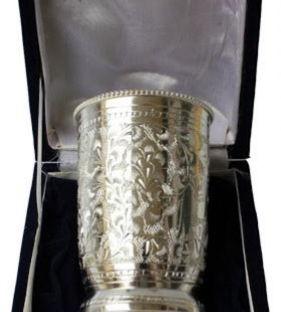 Pure silver glass for baby chandi ka glass 3 inches
