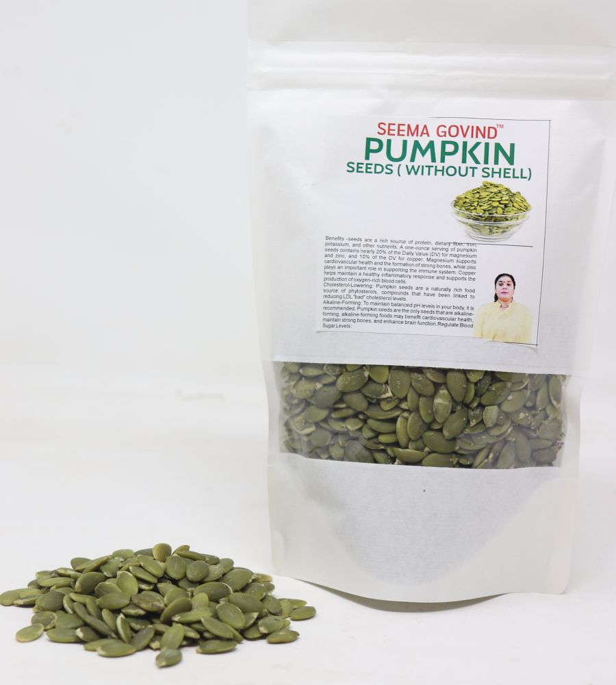 Pumpkin seeds without shell 200 gm brand seema govind