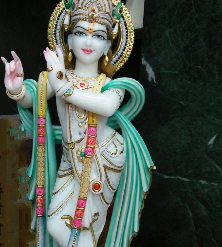 Krishna Marble idol Krishna statue of marble krishna murti