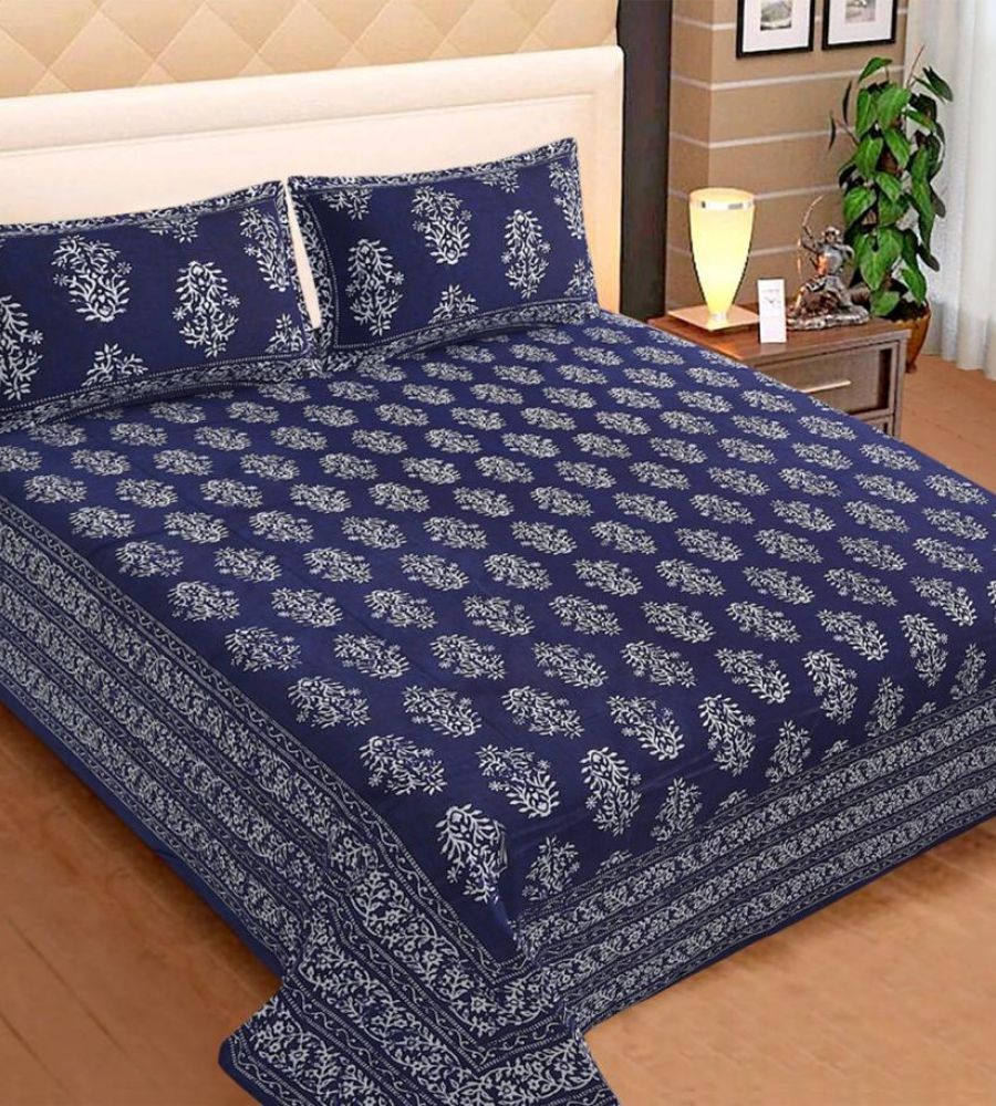 Block print bedsheet double bed king size