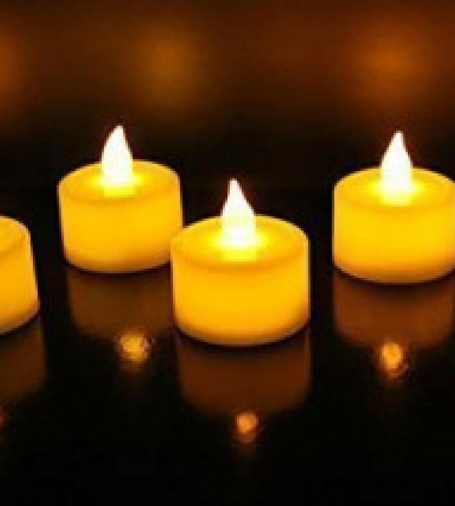 Led diya light tea lights set of 6