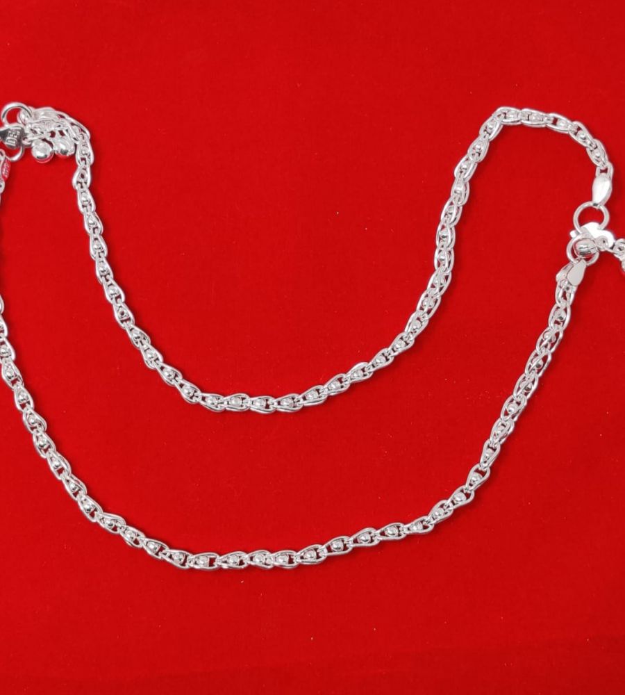 Silver Anklet chandi ki payzeb code 3