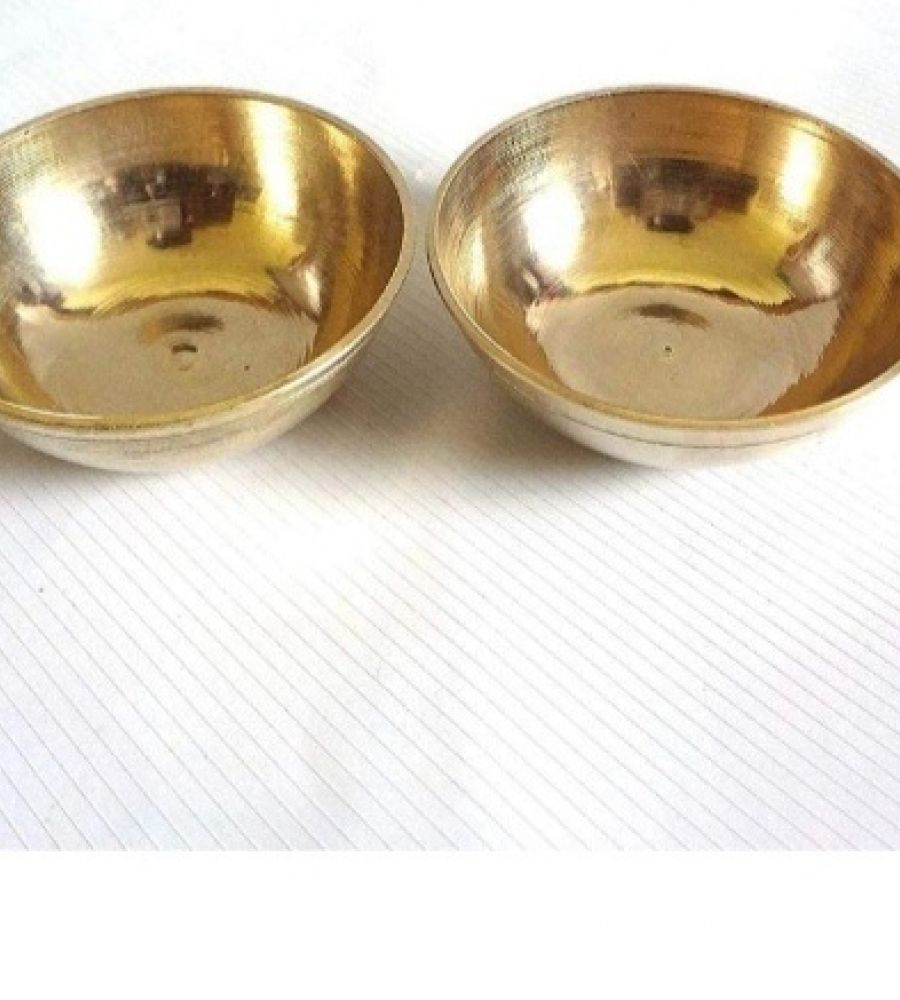 Brass bowl peetal ki katori set of 2