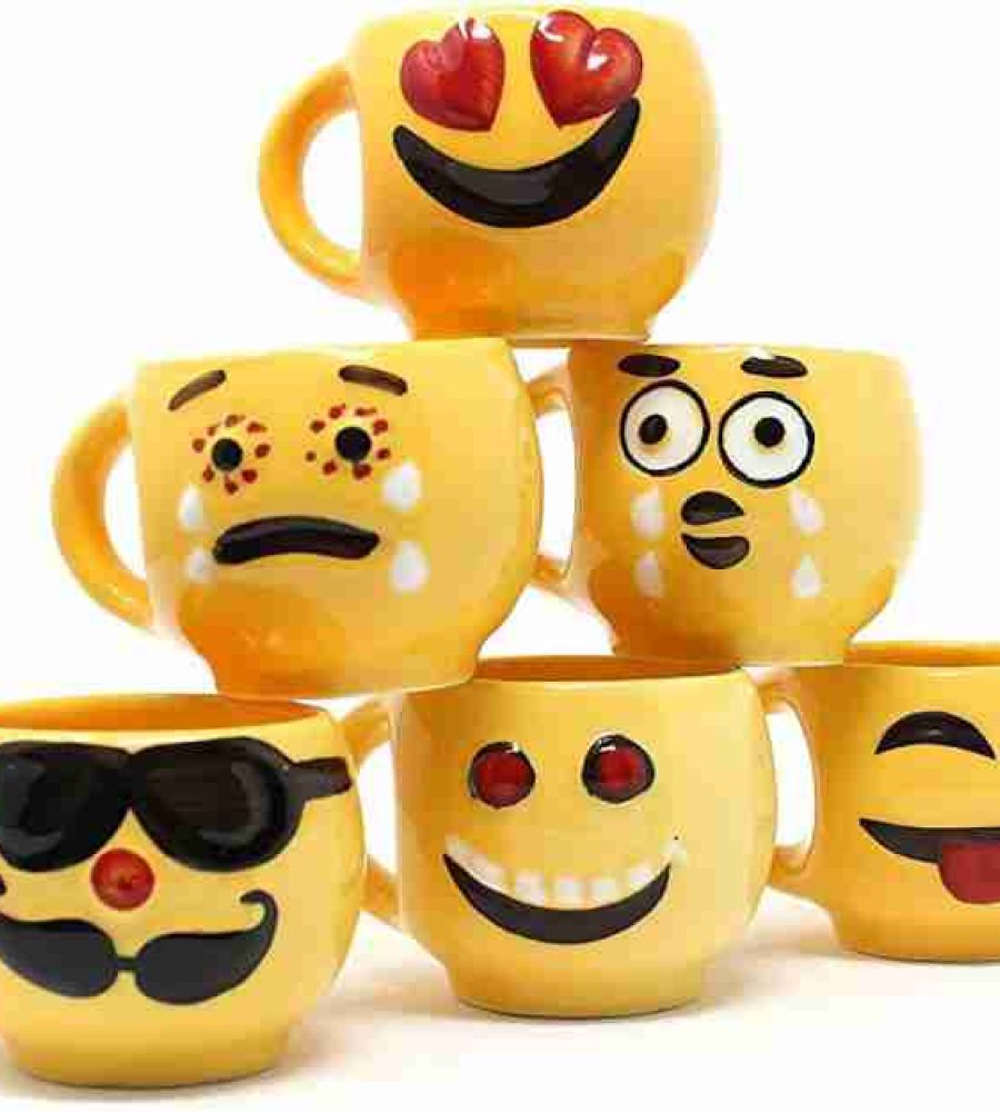 Tea cup set emoji tea cup set