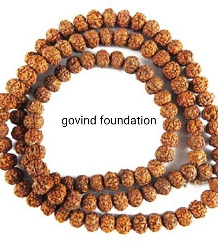 Chikna rudraksha mala chikna pathri rudraksha mala 108 beads certified