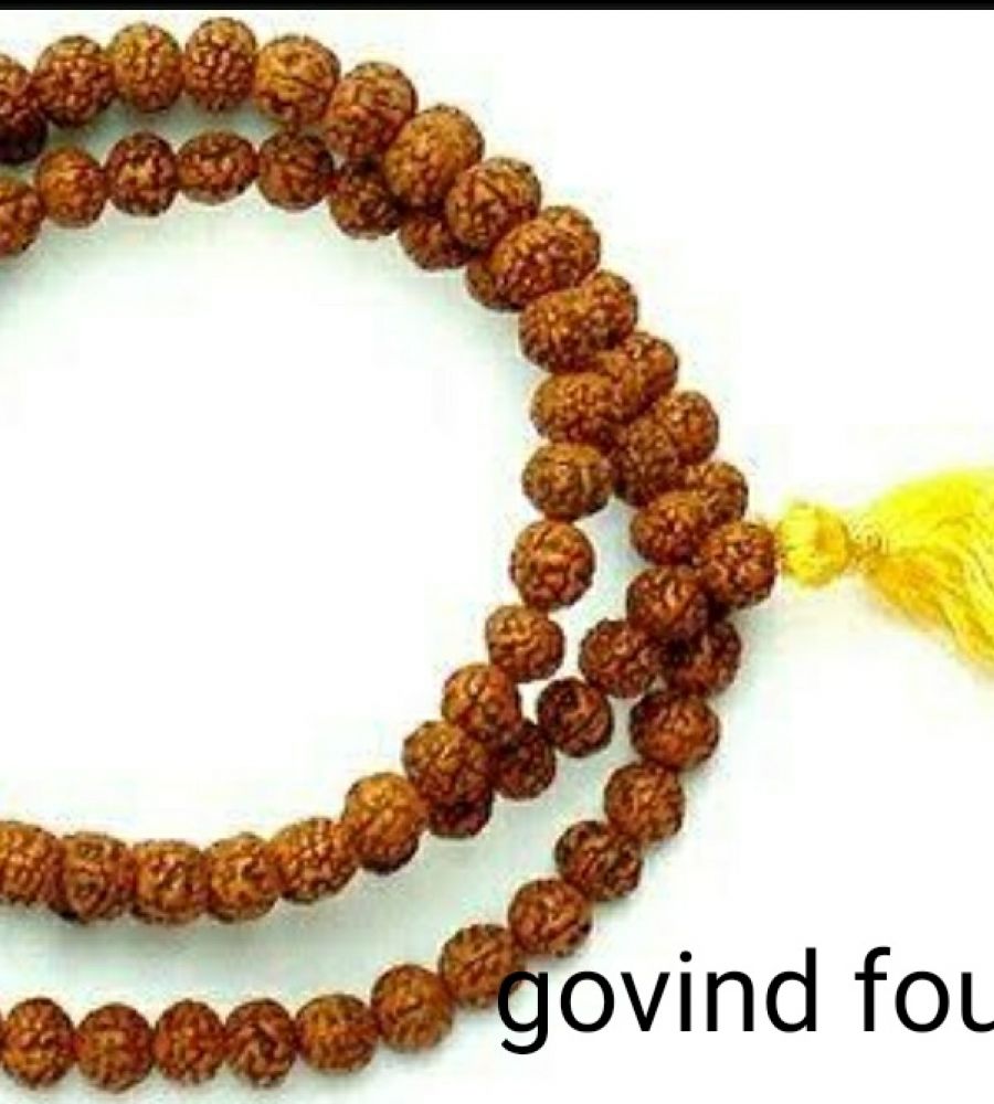Pathri Rudraksh Chikna pathri rudraksha mala 6mm chikna mala 108 beads
