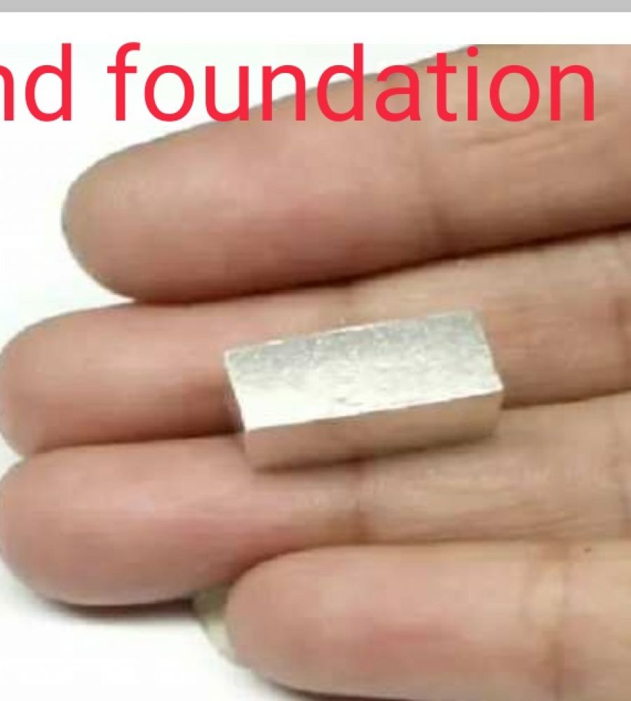 Pure Silver brick 60gm solid pure silver brick 4×2cm