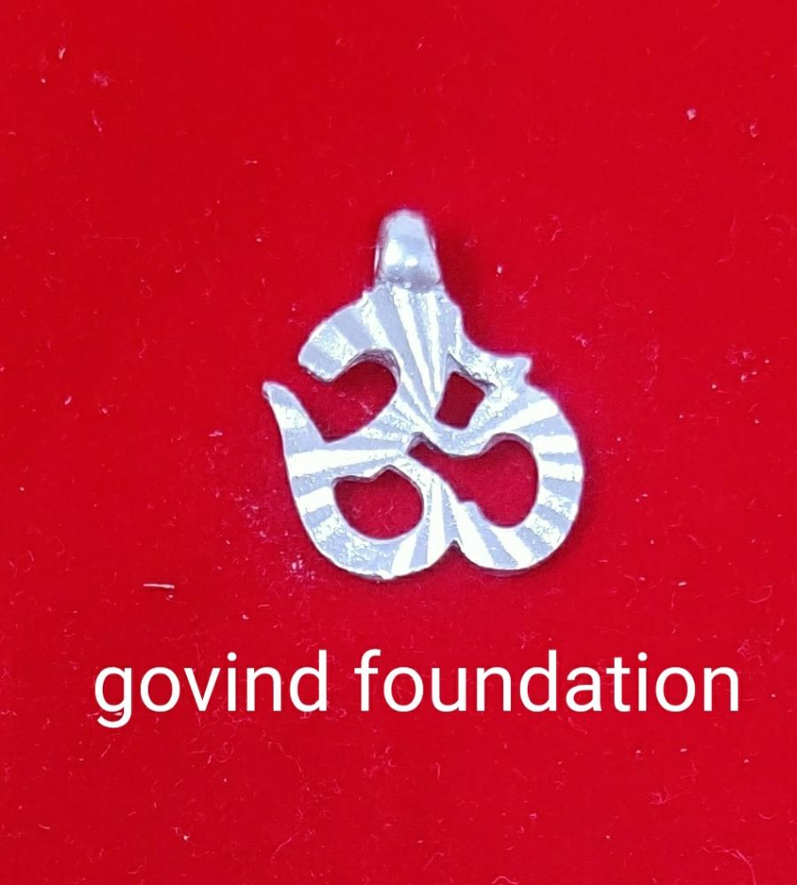 Silver Om Locket 5gm Pure silver Om Pendant