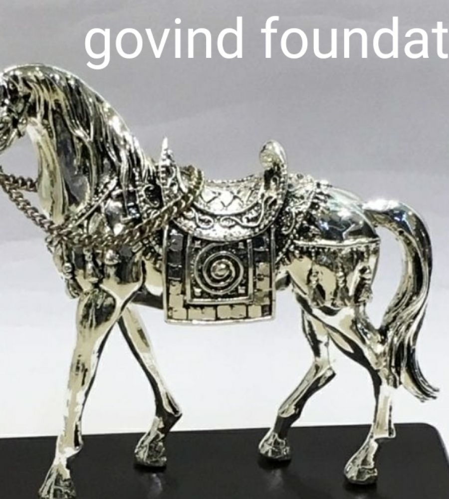 Silver Horse Statue 6 inches pure Silver Horse