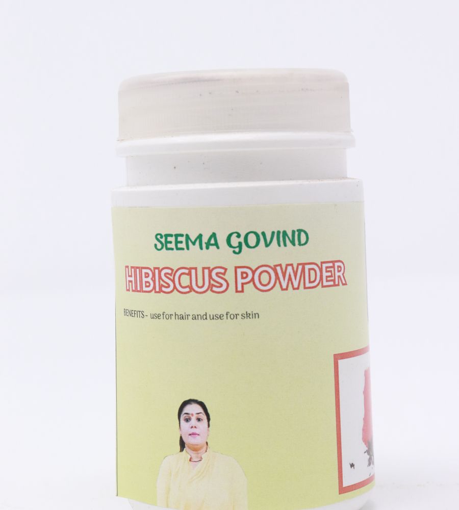 Hibiscus powder Gudhal gurhal flower powder 100m brand seema govind